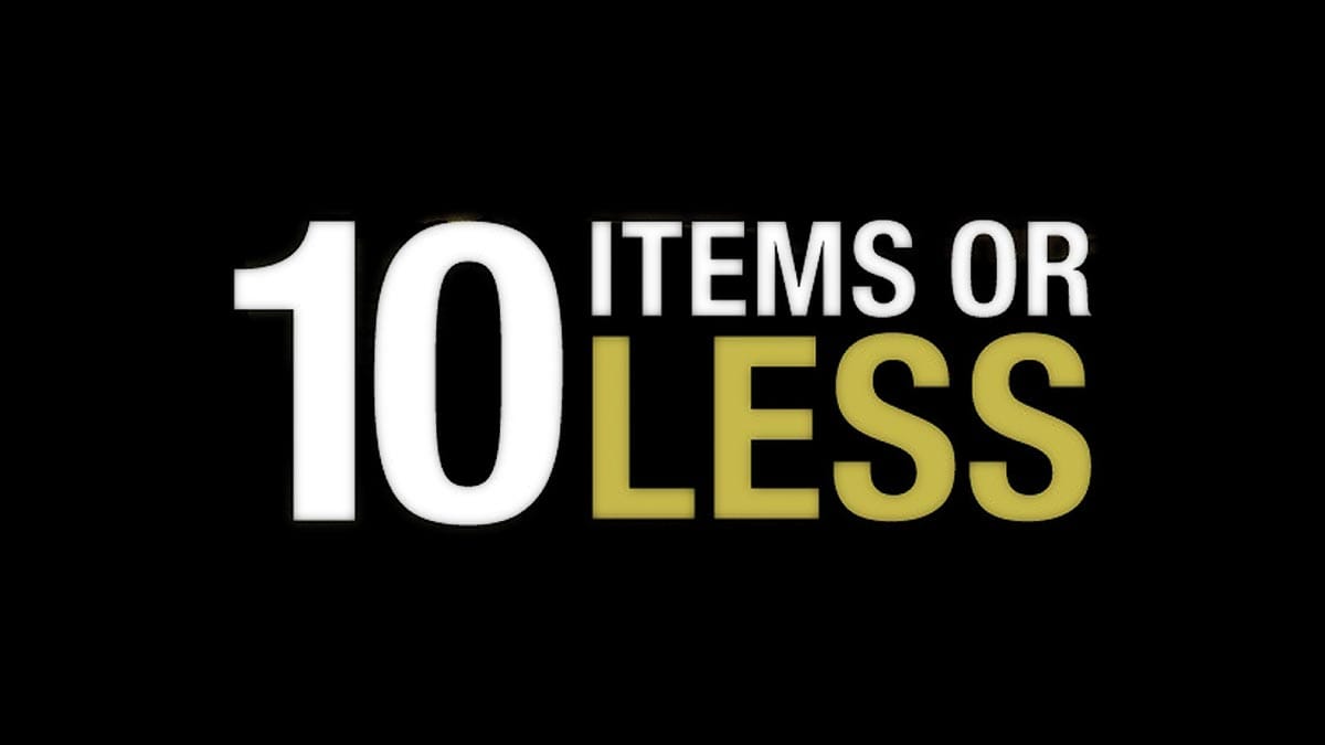 serie 10 items or less